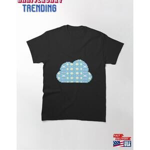 Light Azure Geometric Pattern Classic Tshirt